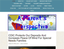 Tablet Screenshot of aparentsperspective.ca